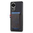 For Huawei nova 13 Denim Texture Leather Skin Phone Case with Card Slot(Black) - 1