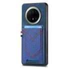 For Huawei Mate 70 Denim Texture Leather Skin Phone Case with Card Slot(Blue) - 1