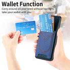 For Huawei Mate 70 Denim Texture Leather Skin Phone Case with Card Slot(Blue) - 3