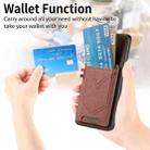 For Huawei Mate 70 Denim Texture Leather Skin Phone Case with Card Slot(Brown) - 3