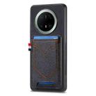 For Huawei Mate 70 Pro Denim Texture Leather Skin Phone Case with Card Slot(Black) - 1
