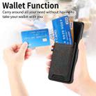 For Huawei Mate 70 Pro Denim Texture Leather Skin Phone Case with Card Slot(Black) - 3