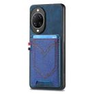 For Huawei nova 14 Denim Texture Leather Skin Phone Case with Card Slot(Blue) - 1
