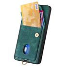 For Huawei nova 13 Pro Retro Card Wallet Fold Leather Phone Case with Strap(Green) - 3