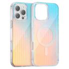 For iPhone 16 Pro Max Laser Engraved Texture MagSafe Phone Case(Vertical Stripes) - 1