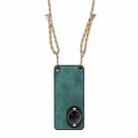 For Huawei nova 14 Vintage Leather PC Back Cover Phone Case with Crossbody Strap(Green) - 3