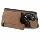 For Huawei nova 14 Retro Leather Zipper Wallet Back Phone Case(Brown) - 3