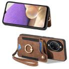 For Huawei nova 14 Retro Skin-feel Ring Multi-card Wallet Phone Case(Brown) - 2