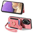 For Huawei nova 14 Pro Retro Skin-feel Ring Multi-card Wallet Phone Case(Pink) - 2