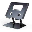 J18S 360 Degree Rotation Desktop Phone Tablet Alloy Steel Holder(Grey) - 1