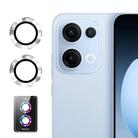 For OPPO Reno13 Global ENKAY Hat-Prince 9H Rear Camera Lens Aluminium Alloy Tempered Glass Film(Silver) - 1