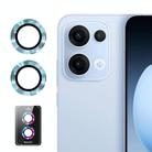 For OPPO Reno13 Global ENKAY Hat-Prince 9H Rear Camera Lens Aluminium Alloy Tempered Glass Film(Light Blue) - 1