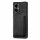 For Honor 300 Retro Leather Card Bag Magnetic Phone Case(Black) - 2