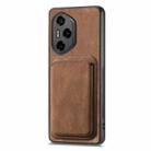 For Honor 300 Pro Retro Leather Card Bag Magnetic Phone Case(Brown) - 2