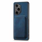 For Honor 300 Pro Retro Leather Card Bag Magnetic Phone Case(Blue) - 2