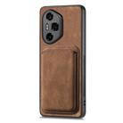 For Honor 300 Ultra Retro Leather Card Bag Magnetic Phone Case(Brown) - 2