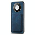 For Honor X60 5G Retro Leather Card Bag Magnetic Phone Case(Blue) - 2