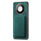 For Honor X60 5G Retro Leather Card Bag Magnetic Phone Case(Green) - 2