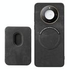 For Honor X60 5G Retro Leather Card Bag Magnetic Phone Case(Black) - 3