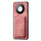 For Honor X60 Pro 5G Retro Leather Card Bag Magnetic Phone Case(Pink) - 2