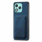 For Honor 400 Lite Global Retro Leather Card Bag Magnetic Phone Case(Blue) - 2