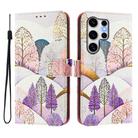 For Samsung Galaxy S25 Ultra 5G ENKAY Painted Leather Phone Case with Card Slots ＆ Holder(View Pattern) - 1