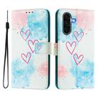 For Samsung Galaxy A26 5G ENKAY Painted Leather Phone Case with Card Slots ＆ Holder(Love Pattern) - 1