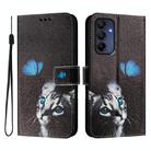 For Samsung Galaxy A26 5G ENKAY Painted Leather Phone Case with Card Slots ＆ Holder(Cat Pattern) - 1
