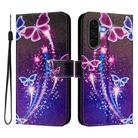 For Samsung Galaxy A26 5G ENKAY Painted Leather Phone Case with Card Slots ＆ Holder(Butterfly Pattern) - 1