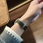 For Apple Watch 46mm / 49mm / 45mm / 44mm Heart-Shaped Embossed Leather Watch Band(Forest Green) - 2
