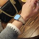 For Apple Watch 46mm / 49mm / 45mm / 44mm Heart-Shaped Embossed Leather Watch Band(Apricot) - 2