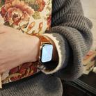 For Apple Watch 46mm / 49mm / 45mm / 44mm Heart-Shaped Embossed Leather Watch Band(Brown) - 2
