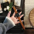For Apple Watch 46mm / 49mm / 45mm / 44mm Heart-Shaped Embossed Leather Watch Band(Brown) - 3