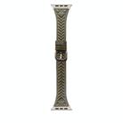 For Apple Watch 42mm / 41mm / 40mm / 38mm Heart-Shaped Embossed Leather Watch Band(Vintage Green) - 1