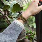 For Apple Watch 42mm / 41mm / 40mm / 38mm Heart-Shaped Embossed Leather Watch Band(Vintage Green) - 2