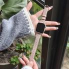 For Apple Watch 42mm / 41mm / 40mm / 38mm Heart-Shaped Embossed Leather Watch Band(Girly Pink) - 3
