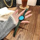 For Huawei Watch GT5 Pro 42mm Heart-Shaped Embossed 18mm Leather Watch Band(Forest Green) - 2