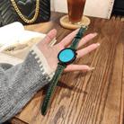 For Huawei Watch GT 3 42mm Heart-Shaped Embossed 20mm Leather Watch Band(Forest Green) - 2