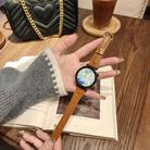 For Huawei Watch GT 3 42mm Heart-Shaped Embossed 20mm Leather Watch Band(Brown) - 2