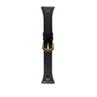 For Honor Watch ES 20mm Heart-Shaped Embossed Leather Watch Band(Black) - 1