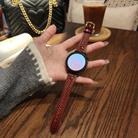 For Honor Watch ES 20mm Heart-Shaped Embossed Leather Watch Band(Wine Red) - 2