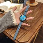 For Honor Watch ES 20mm Heart-Shaped Embossed Leather Watch Band(Cornflower Blue) - 2