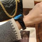 For Garmin Forerunner 165 20mm Heart-Shaped Embossed Leather Watch Band(Black) - 3