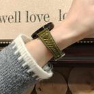 For Honor Watch 4 Pro 22mm Heart-Shaped Embossed Leather Watch Band(Retro Green) - 3