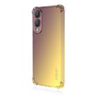 For Samsung Galaxy S25 Edge 5G ENKAY Hat-Prince Gradient Airbag TPU Phone Case(Purple Gold) - 1