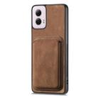 For Motorola Moto G Power 5G 2024 Retro Leather Card Bag Magnetic Phone Case(Brown) - 2