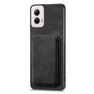 For Motorola Moto G Power 5G 2024 Retro Leather Card Bag Magnetic Phone Case(Black) - 2