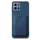 For Motorola Moto G 5G 2025 Retro Leather Card Bag Magnetic Phone Case(Blue) - 2
