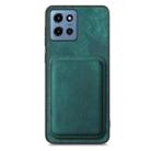 For Motorola Moto G 5G 2025 Retro Leather Card Bag Magnetic Phone Case(Green) - 2