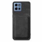 For Motorola Moto G 5G 2025 Retro Leather Card Bag Magnetic Phone Case(Black) - 2